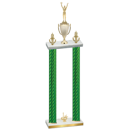 Double Green Carbon Fiber First Place Victory Trophy
