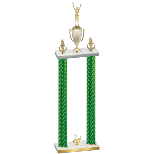 Double Green Carbon Fiber Second Place Victory Trophy