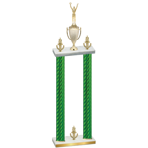 Double Green Carbon Fiber Victory Victory Trophy