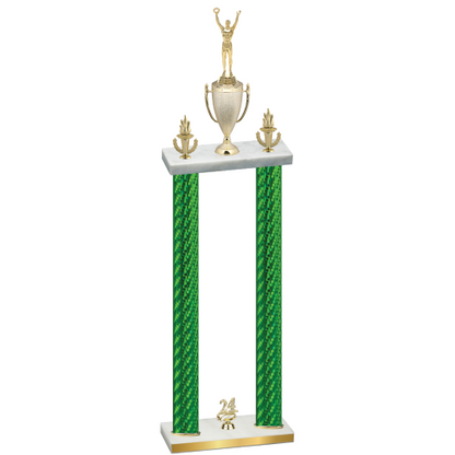 Double Green Carbon Fiber Year Victory Trophy