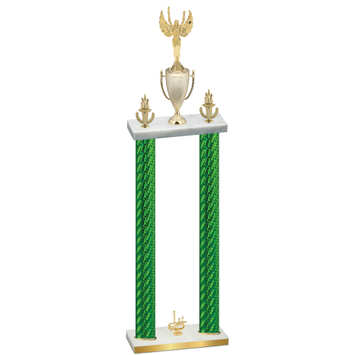 Double Green Carbon Fiber First Place Victory Trophy