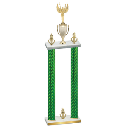 Double Green Carbon Fiber Victory Victory Trophy