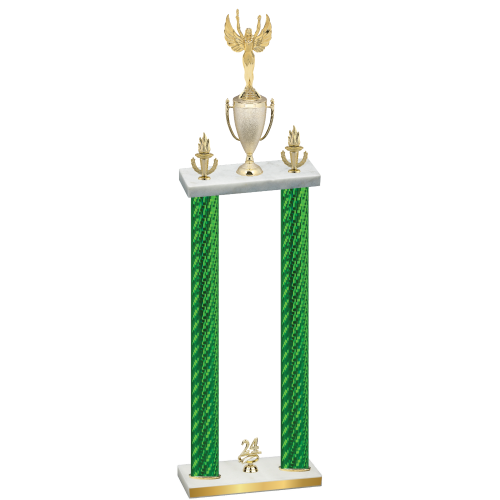 Double Green Carbon Fiber Year Victory Trophy