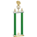 Double Green Carbon Fiber Third Place Basketball Trophy