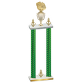 Double Green Carbon Fiber Victory Basketball Trophy