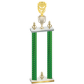 Double Green Carbon Fiber Victory Pickleball Trophy