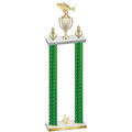 Double Green Carbon Fiber Fourth Place Fishing Trophy