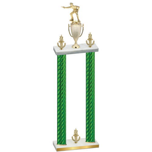 Double Green Carbon Fiber Victory Shooter Trophy