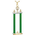 Double Green Carbon Fiber First Place Weights Trophy