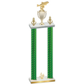 Double Green Carbon Fiber Fourth Place Fishing Trophy