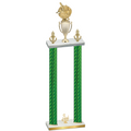 Double Green Carbon Fiber Third Place Baseball Trophy