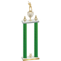 Double Green Carbon Fiber Year Baseball Trophy