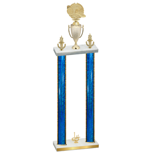 Double Blue Glacier First Place Running Trophy