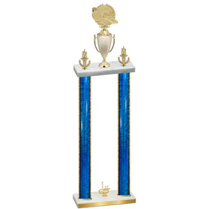 Double Blue Glacier First Place Running Trophy