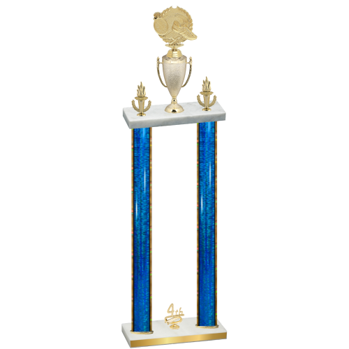 Double Blue Glacier Fourth Place Running Trophy