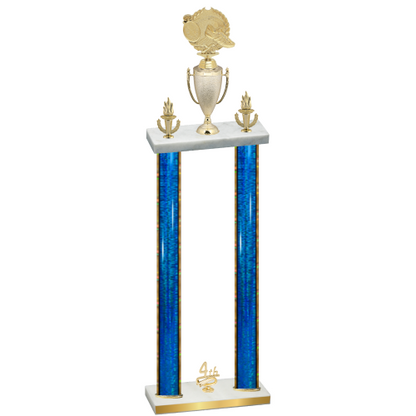 Double Blue Glacier Fourth Place Running Trophy