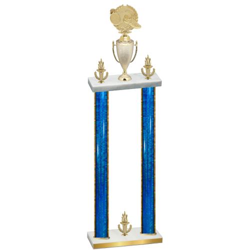 Double Blue Glacier Victory Running Trophy