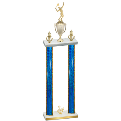 Double Blue Glacier Second Place Tennis Trophy