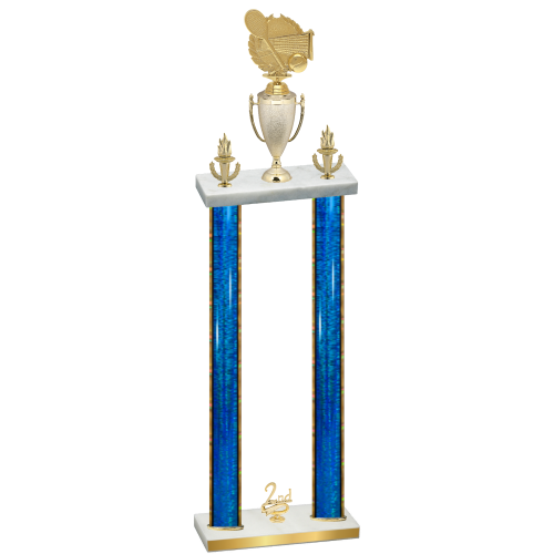 Double Blue Glacier Second Place Tennis Trophy