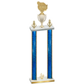 Double Blue Glacier Fourth Place Tennis Trophy