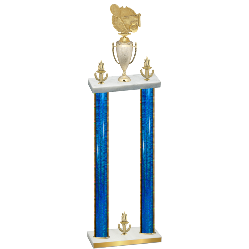 Double Blue Glacier Victory Tennis Trophy
