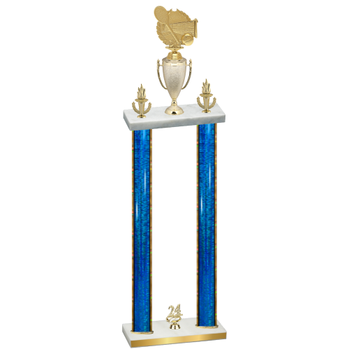 Double Blue Glacier Year Tennis Trophy