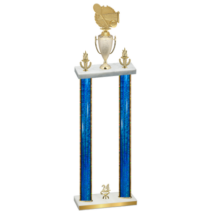 Double Blue Glacier Year Tennis Trophy