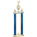 Double Blue Glacier First Place Bowling Trophy