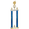 Double Blue Glacier Victory Volleyball Trophy