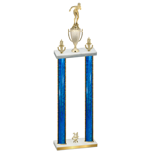 Double Blue Glacier Year Tennis Trophy