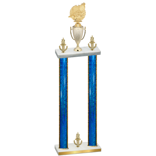 Double Blue Glacier Victory Swimming Trophy