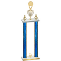 Double Blue Glacier Second Place Insert Trophy