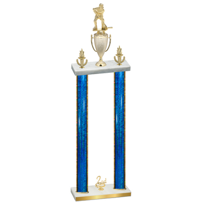 Double Blue Glacier Second Place Hockey Trophy