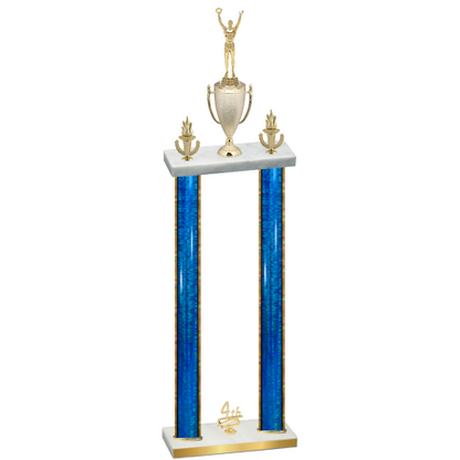 Double Blue Glacier Fourth Place Victory Trophy