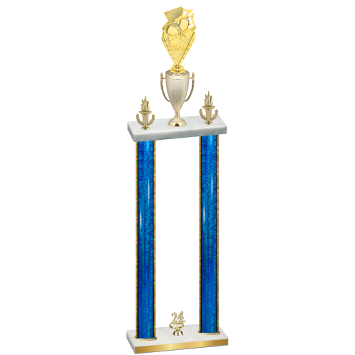 Double Blue Glacier Year Pickleball Trophy