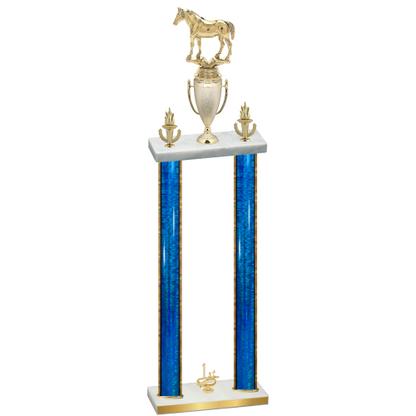 Double Blue Glacier First Place Horses Trophy