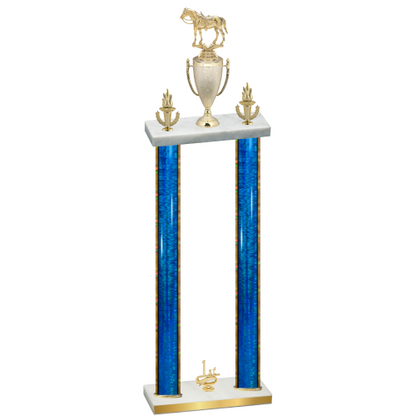 Double Blue Glacier First Place Horses Trophy