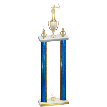 Double Blue Glacier Second Place Archery Trophy