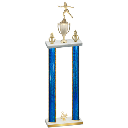 Double Blue Glacier Third Place Skater Trophy