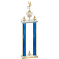 Double Blue Glacier Victory Majorette Trophy