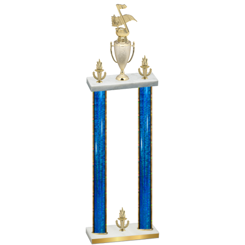 Double Blue Glacier Victory Music Trophy