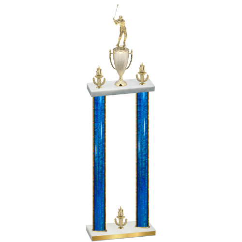 Double Blue Glacier Victory Golf Trophy