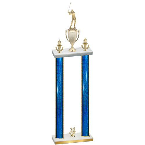 Double Blue Glacier Year Golf Trophy