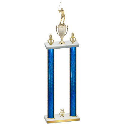 Double Blue Glacier Year Golf Trophy