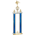 Double Blue Glacier Third Place Karate Trophy