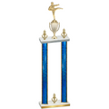Double Blue Glacier Victory Karate Trophy