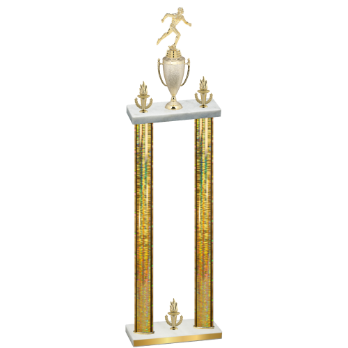 Double Gold Glacier Victory Running Trophy
