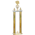 Double Gold Glacier Fourth Place Running Trophy