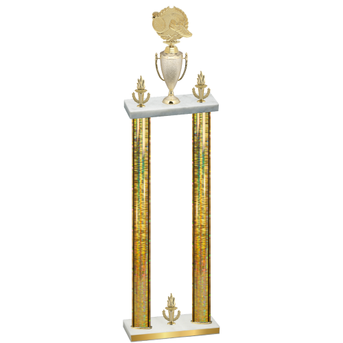 Double Gold Glacier Victory Running Trophy