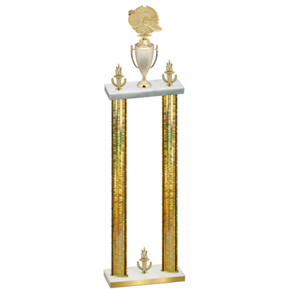 Double Gold Glacier Victory Running Trophy
